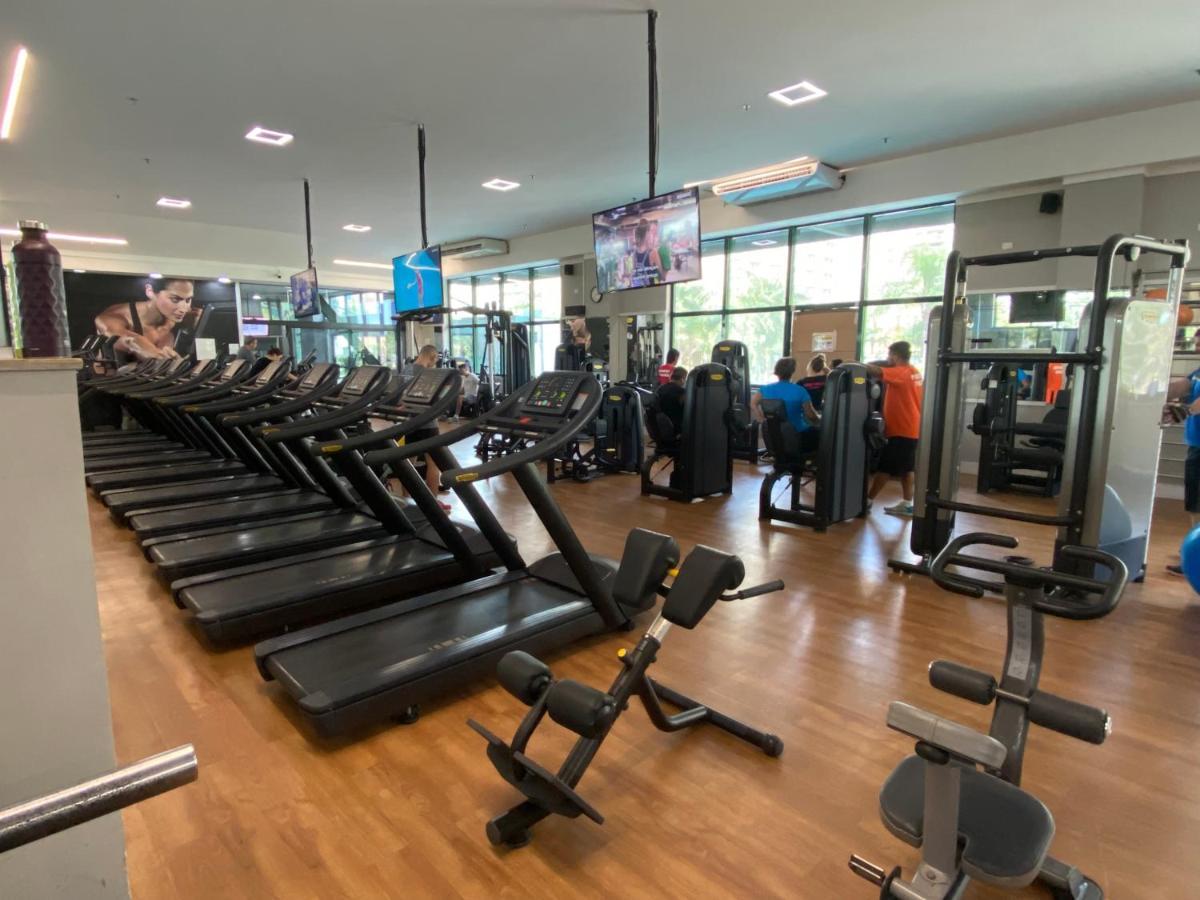 Flat Com Vista Panoramica -15- Na Barra Da Tijuca - Estacionamento Gratuito - Frigobar - Ar Condicionado - Piscina - Academia - Balsa Para Praia Gratis - Varanda - Vista Parcial Mar E Lagoa Рио де Жанейро Екстериор снимка